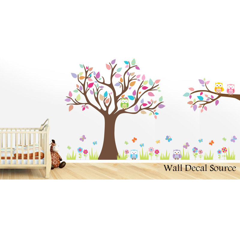 Wall Decal Source Tree and Owl Nursery Wall Decal Wayfair